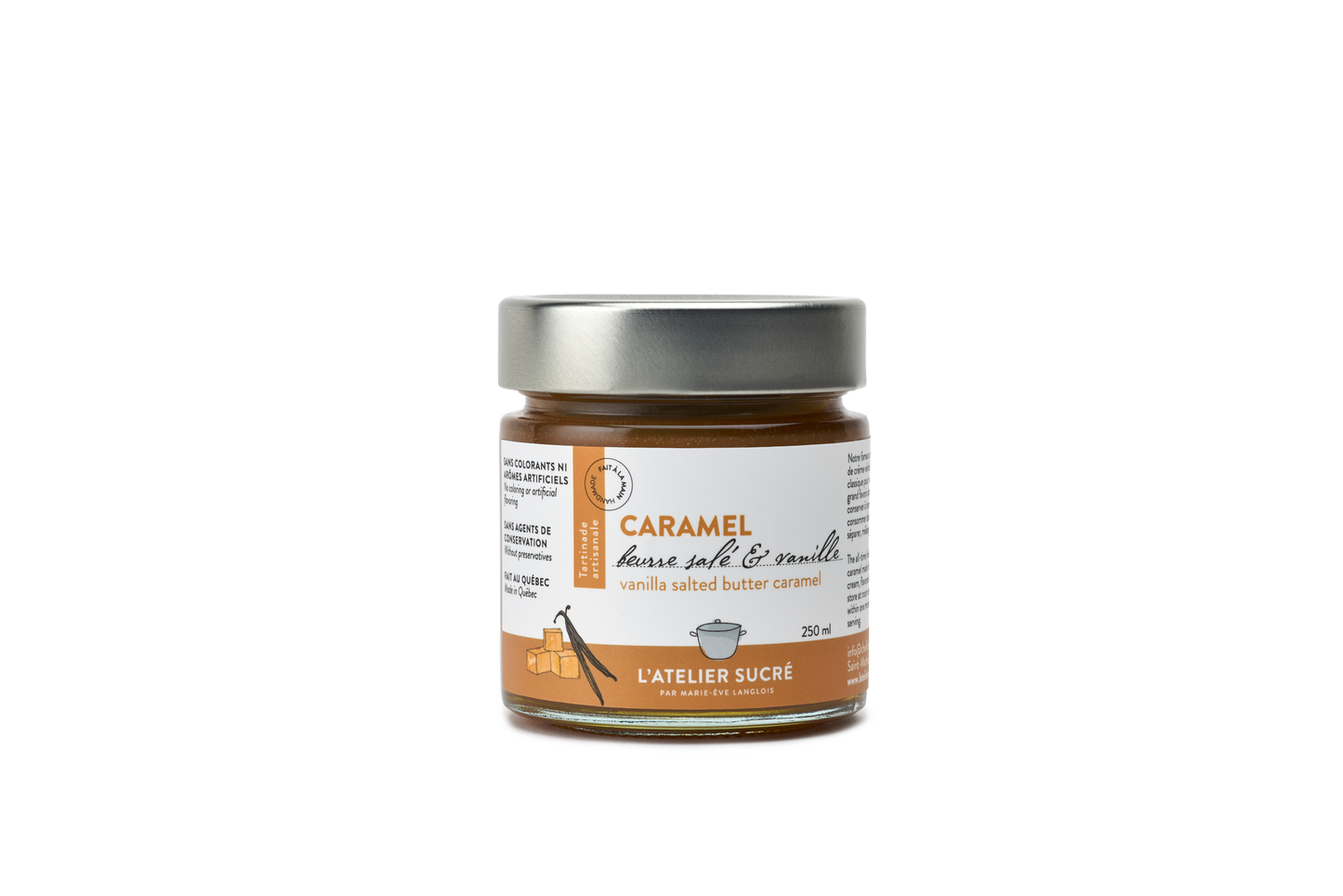 Tartinade Caramel Salé et Vanille Fraîche