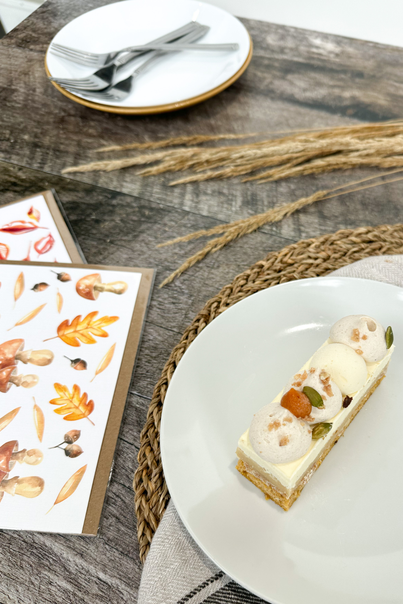 Gâteau citrouille, épices et sucre à la crème - Portion individuelle
