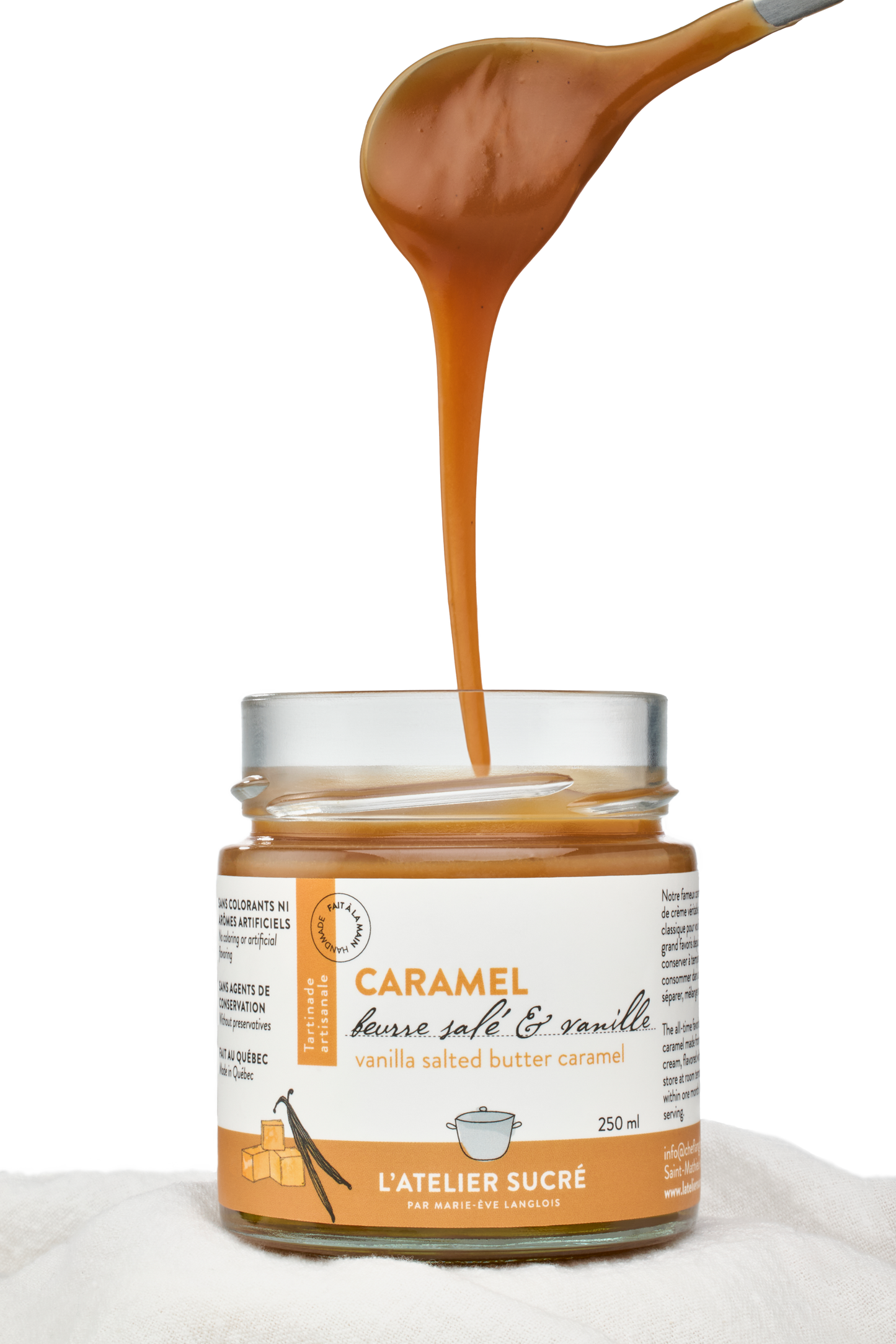 Tartinade Caramel Salé et Vanille Fraîche
