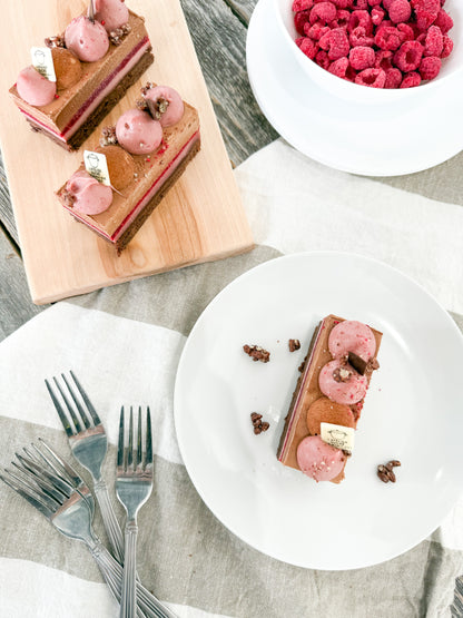 Chocolat et framboise - Portion individuelle