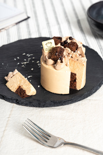 Mousse brownie et caramel - Portion individuelle